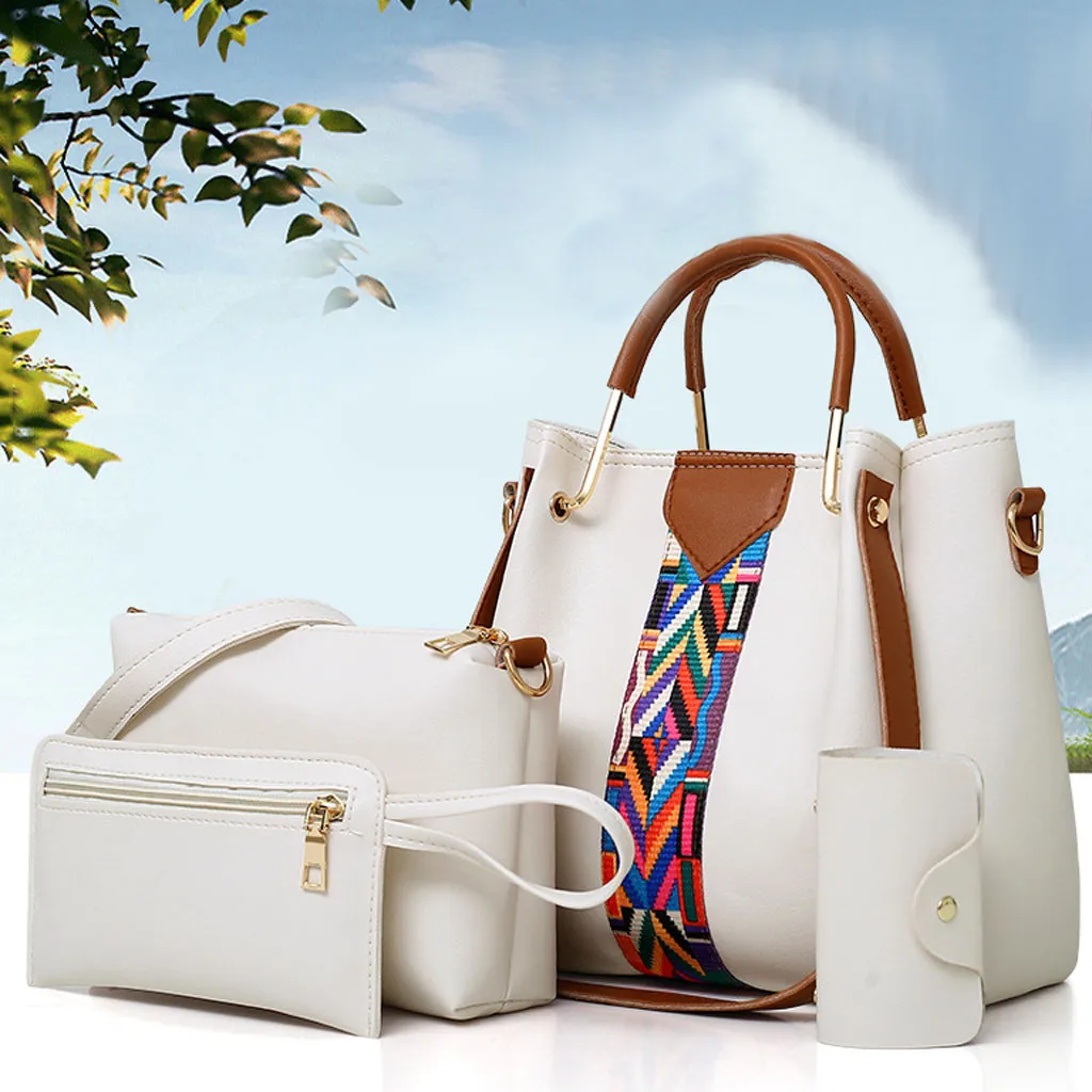 OCARDIAN, женские сумки, 4 шт., женская сумка с принтом в стиле ретро, одноцветная сумка на плечо,, дизайн, сумка на плечо, 932917