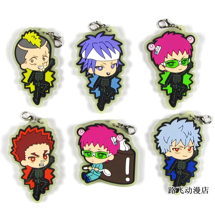 Оригинальный японский аниме Saiki Kusuo no nan резиновые силиконовые Подвески на