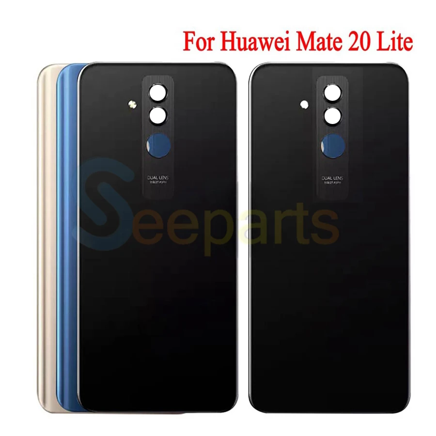 Huawei mate 20 чехол для батареи mate 20 Pro Задняя стеклянная панель для huawei mate 20 Lite чехол для задней двери с заменой объектива камеры