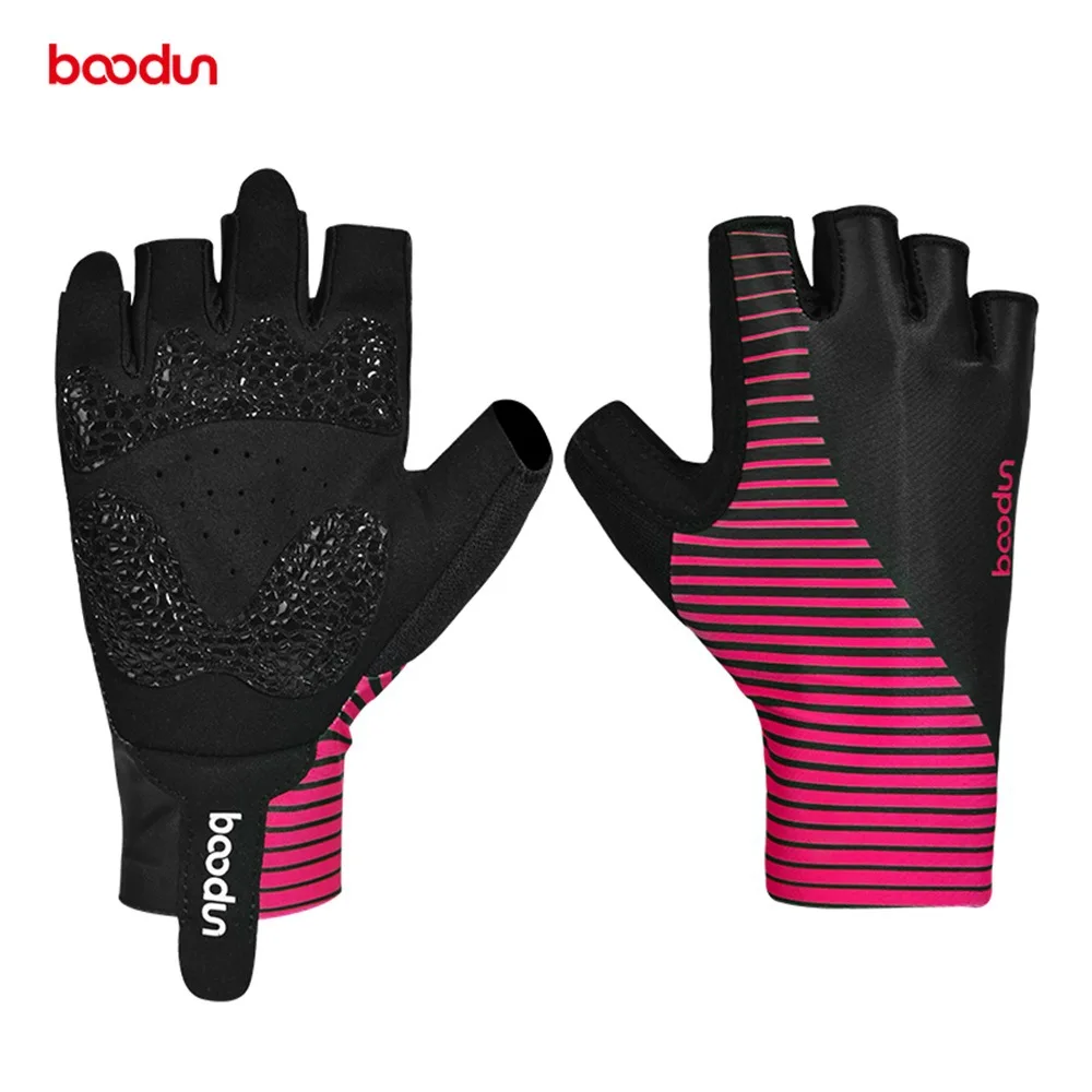 Мужские и женские перчатки для велоспорта BOODUN, летние противоударные перчатки для горного велосипеда, горного велосипеда, MTB перчатки с дышащей частью ладони