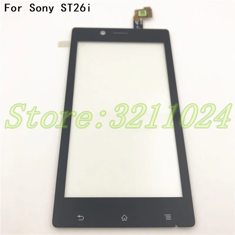 Сенсорный экран дигитайзер для Sony Xperia J ST26i ST26 Сенсорная панель Переднее стекло