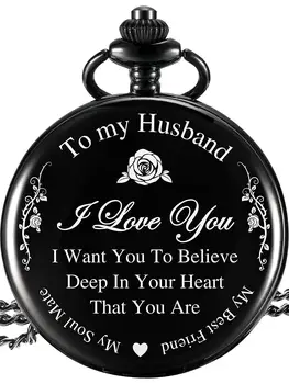 

Valentines day gift Pocket Watch present for husband thanksgiving day birthday gift for husband anniversary gift