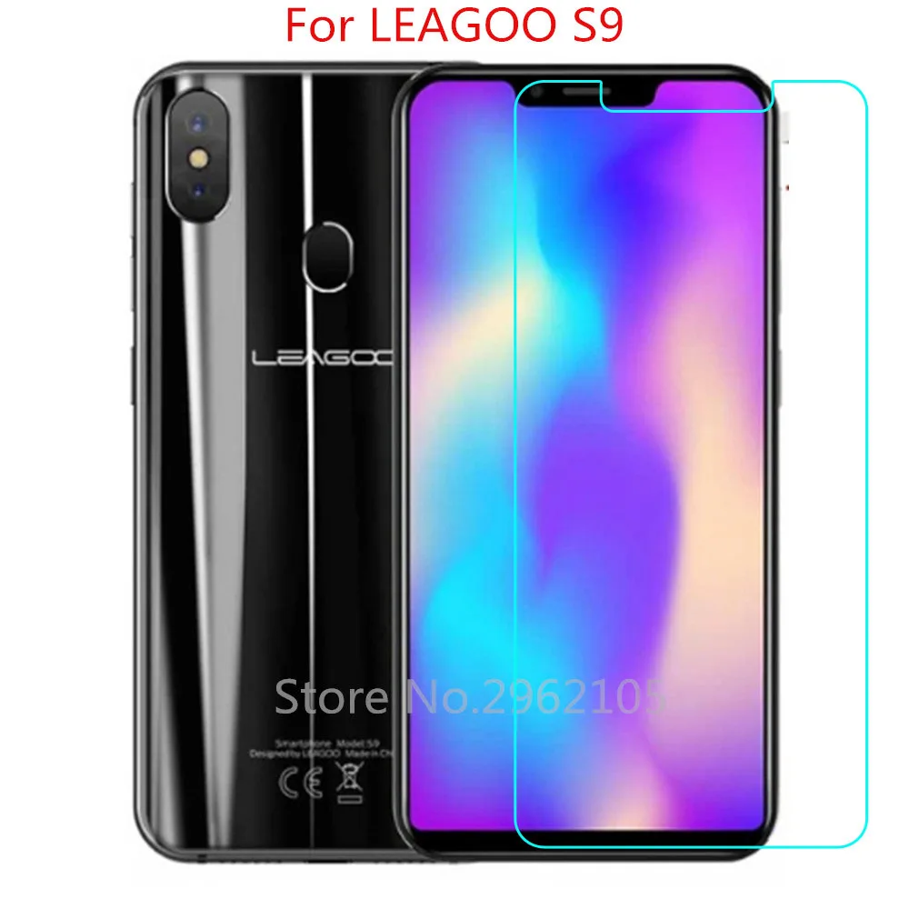 

2PCS 2.5D 9H Premium Tempered Glass For LEAGOO S9 Screen Protector Toughened protective film For LEAGOO S9 Glass
