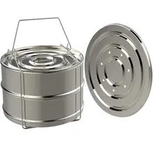 Нержавеющая сталь двойной толстый пароварки многофункциональные суповые кастрюли-пароварки универсальные кастрюли для приготовления пищи Индукционная Плита Газовая плиты