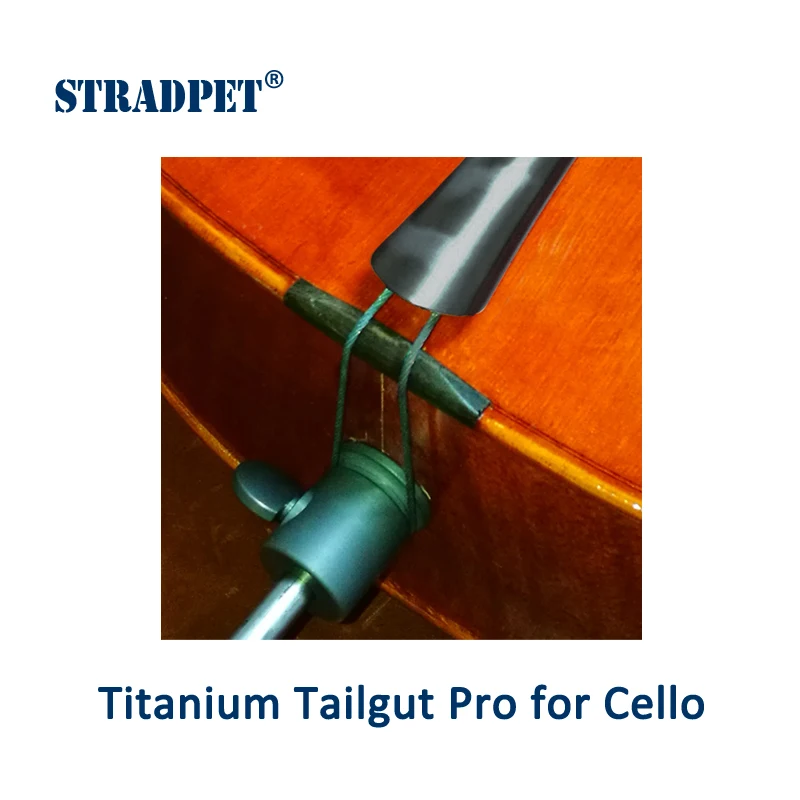 STRADPET titanium Tailgut Pro для виолончели с титановыми винтами, гибкие/мягкие титановые хвостовые, аксессуары для виолончели