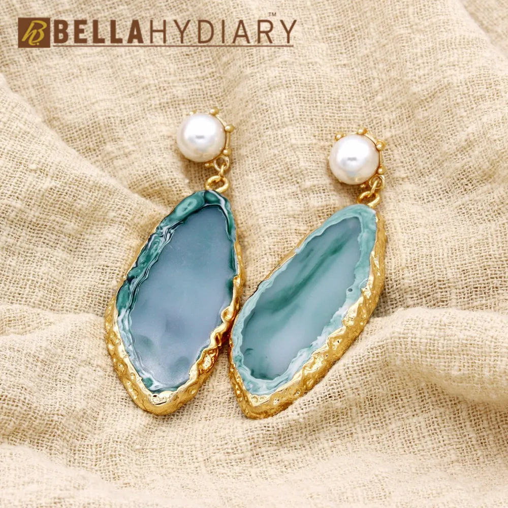 

Hot Fancy Golded Wedding Resin Fake Pearl Earrings Drop Earrings For Women Jewelry Statement Gifts For Women Accessories Brinco