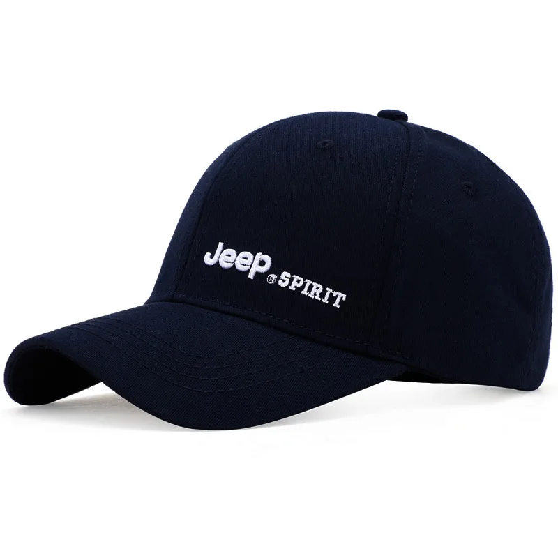 Оригинальная бейсбольная кепка JEEP SPIRIT, мужские кепки унисекс с надписью, из чистого хлопка, уличная Регулируемая шапка для папы, уличная Кепка s gorra hombre - Цвет: Dark blue