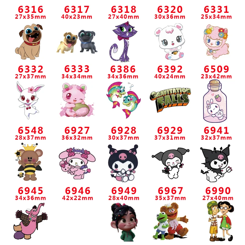 

Free shipping 30 pcs cartoon character planar resin PR 6319