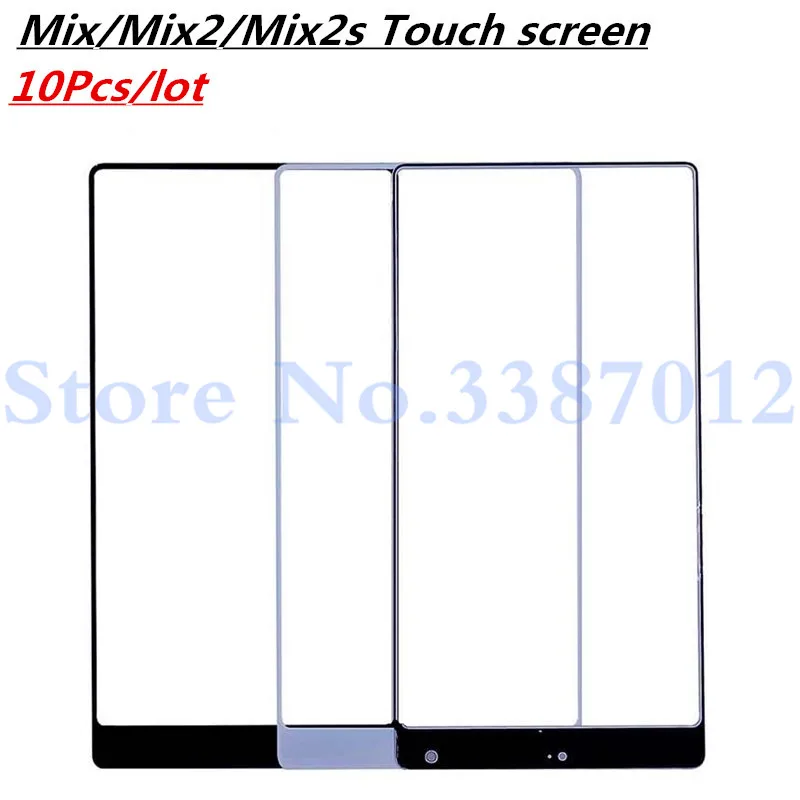 10Pcs/lot For Xiaomi Mi Mix 1 2 2s New Front Outer Lens Screen Glass Replacement Mix1 Mix2 Mix2s Free shipping | Мобильные телефоны