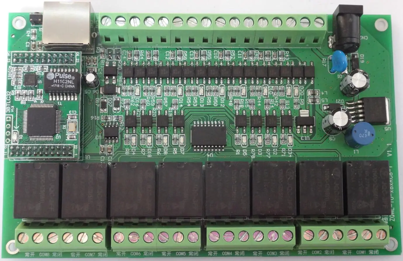 

8-Channel Network Relay Control Board/RS485/Modbus TCP/RTU/industrial/programmable