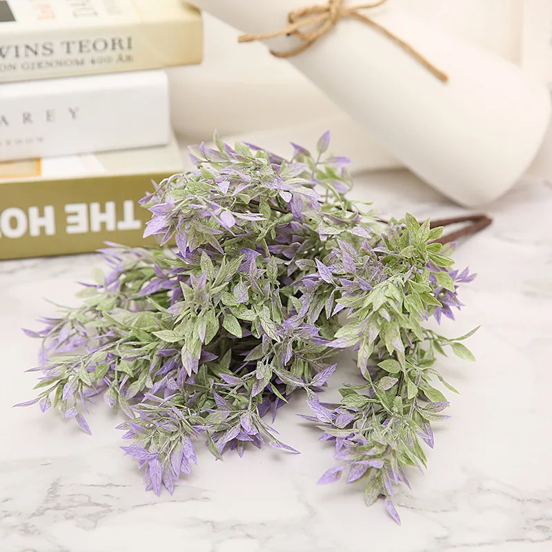 

Artificial Plastic Pepper Leaf Artificial Plant Plastic fake green plant for home decoration