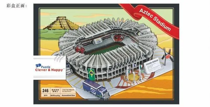 estadio azteca 3d puzzle