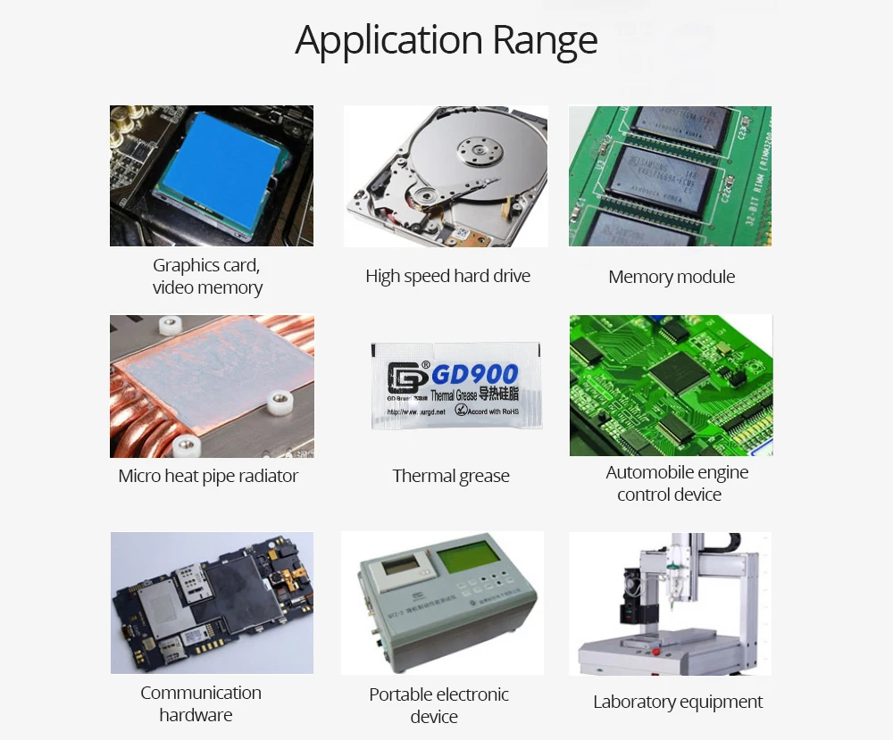 10 шт. 0,5 г Gd900 тепловой грест радиатор для процессоров процессор термопаста кулер штукатурка для радиатора процессор охлаждения кулер