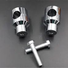 Хромированный круглый 7/8 ''руль стояк для Harley Honda Kawasaki кафе Старая школа CB