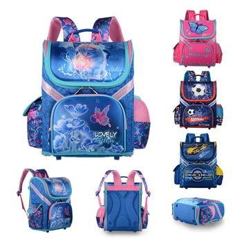 

2018 Children's Backpack Kids Cartoon School Bags For Boys 3D Car School Backpack For Orthopedic Schoolbag Black Bolsa Escolar