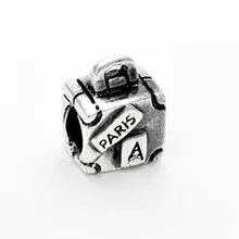 Free shipping 2015 New Arrive Alloy Beads paris handbag bead charm Fit Women Bracelet&bangle Necklace jewelry YW15097