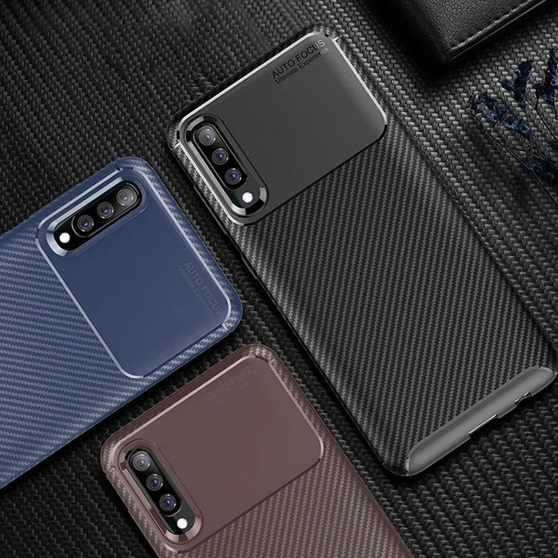 

Case for Samsung Galaxy A70 A60 A50 A40 A30 A20 A10 Case Soft Silicone Cover Carbon Fiber Case for Samsung Galaxy S10 Plus S10E