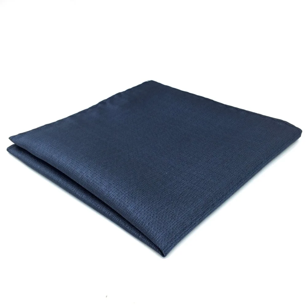 

DH20 Solid Blue Mens Pocket Square Classic Wedding Handkerchief Silk