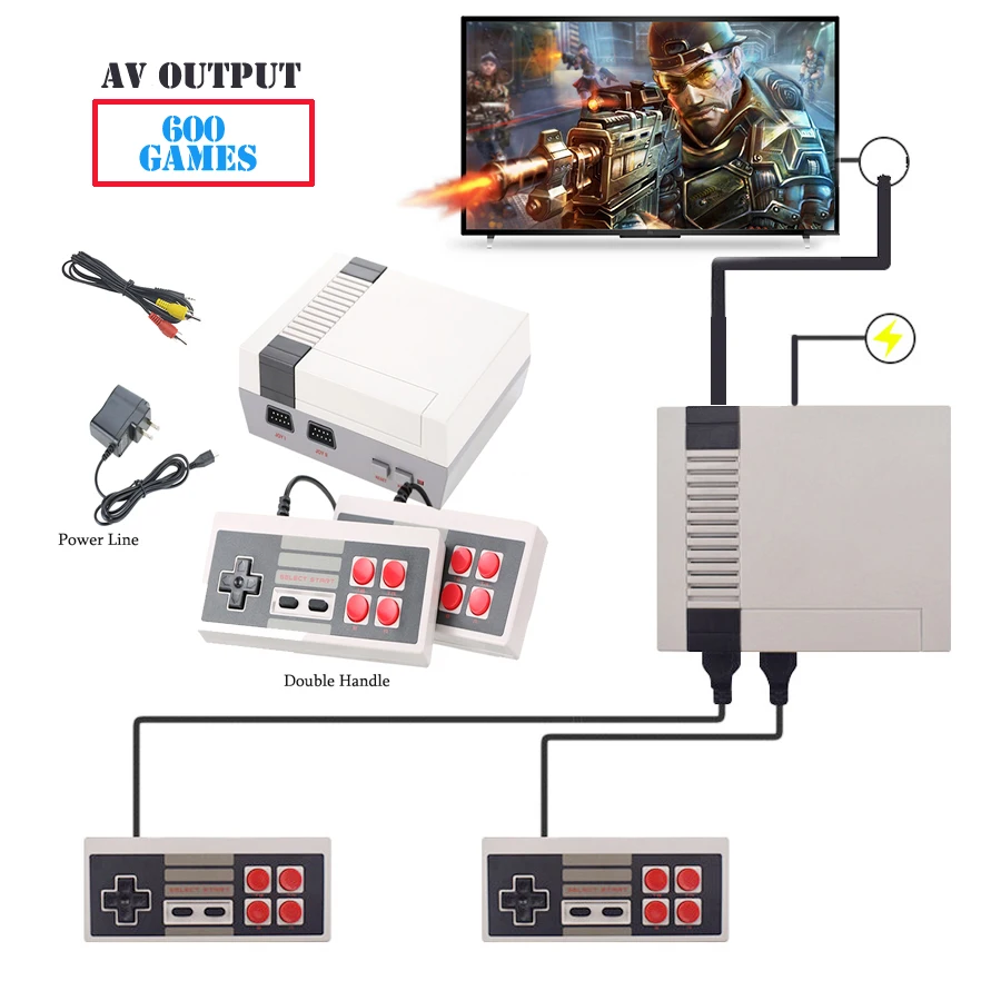 AV Output mini Retro Classic Handheld TV Game Player Family Video Games
