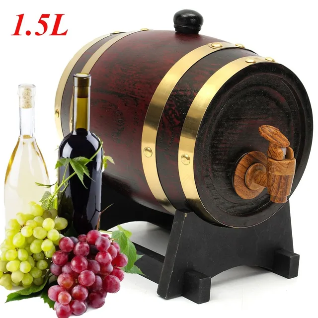 1.5L Barrel Beer Whiskey Rum Port Keg Wooden Keg Wine Bar Hotel