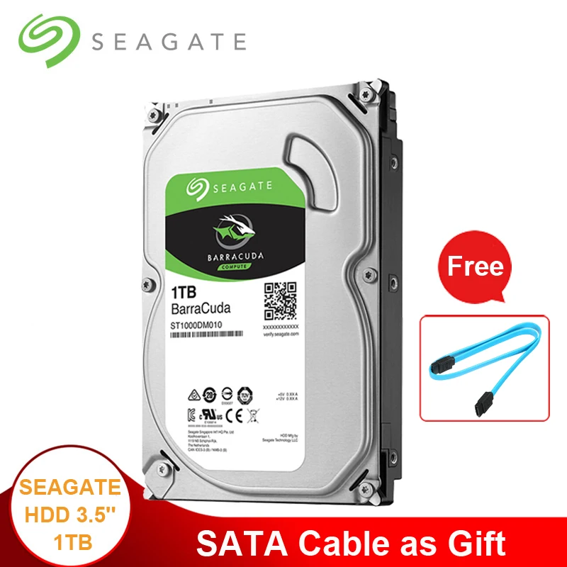 

Seagate 1TB Desktop HDD 3.5" Internal Hard Disk Drive 7200RPM SATA 6Gb/s 64MB Cache HD Hard drive 1TB For Desktop Computer