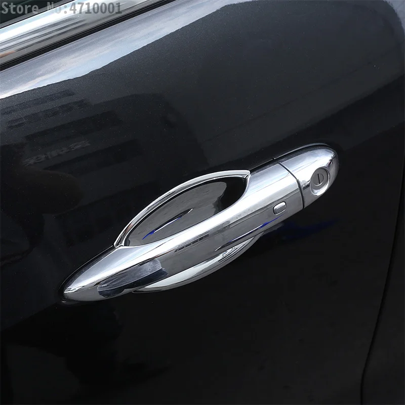 ABS Хромированная полированная Автомобильная наружная дверная ручка крышка чаши 4 шт. для Maserati Levante автостайлинг автозапчасти