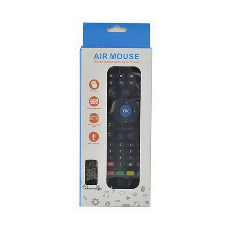 Беспроводная клавиатура с подсветкой MX3 PRO Air mouse с микрофоном и голосовой подсветкой 2,4G ИК-пульт дистанционного управления для T95Z Plus X96 Mini