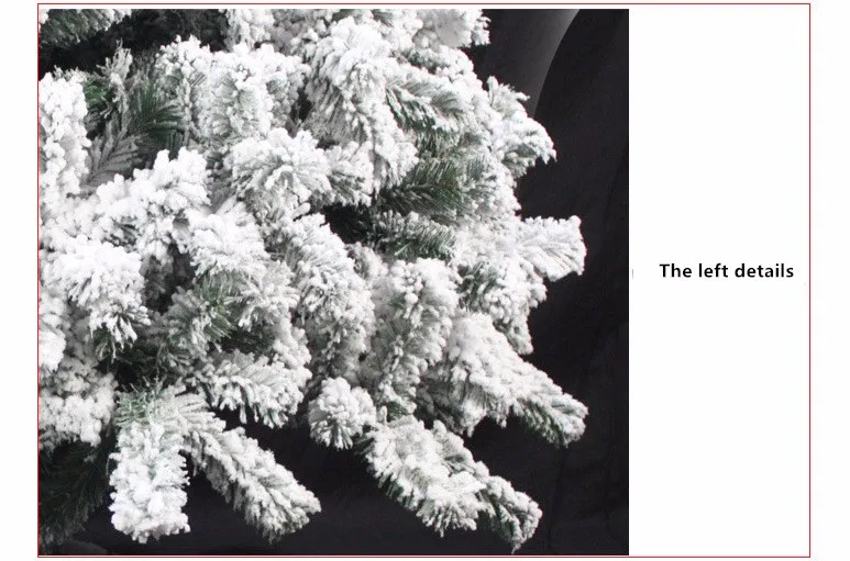 Teellook 1,2 м/120 см новогодняя елка Флокирование заводские магазины торговый центр Рождество снег рождественские украшения