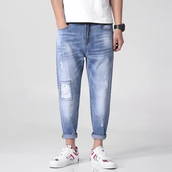 

Casual Pants Jeans Men 2018 Loose Denim Pants Hip Hop Mens Clothing