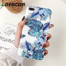 LOVECOM Vintage Banana dejar y flores funda para teléfono para iPhone 11 Pro Max XR XS Max 6 6S 7 7 Plus X de IMD cubierta del teléfono caso