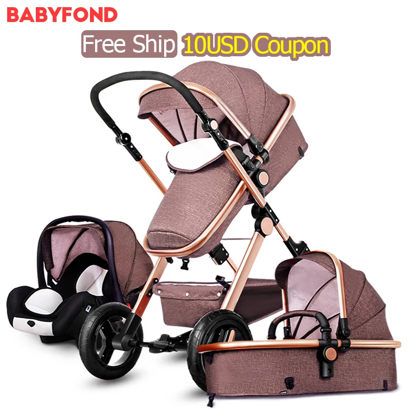 Carrinho de Bebê com Sentar Sentar e Deitar Leve e Carrinhos de Guarda chuva Guarda chuva do Bebê Carrinho de Criança kg de Alta Sld de Conversão 6 Vista e Deitar Livre Super do Bebê 3 Cheap high view baby stroller