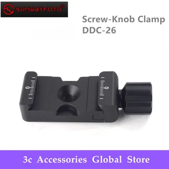 

SUNWAYFOTO Screw Knob Clamp DDC-26 Tripod Head Quick Release Clamp For DSLR 26mm Adapter Arca Swiss Compatible