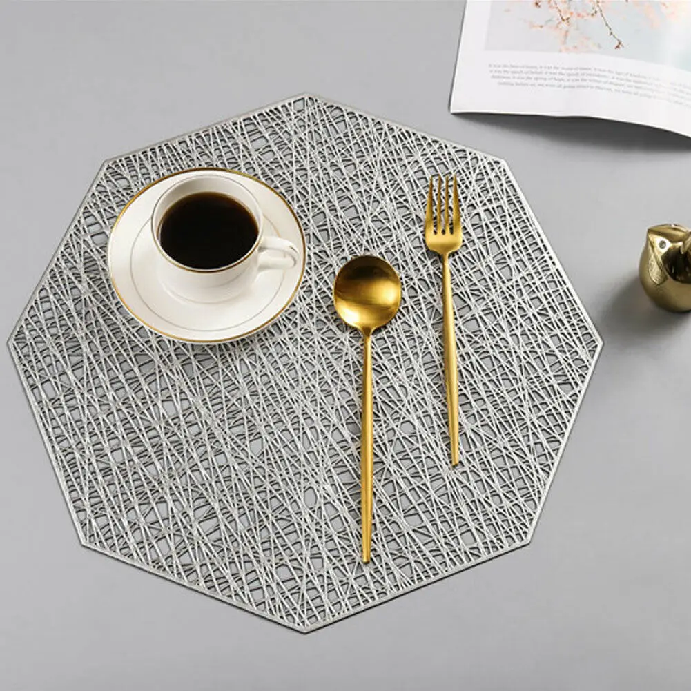 

Home Table Mats Pads Geometry Placemat Linen Dining Insulation Kitchen Non Slip Mat Clover Table Cup Coffee Mats Pad Couster