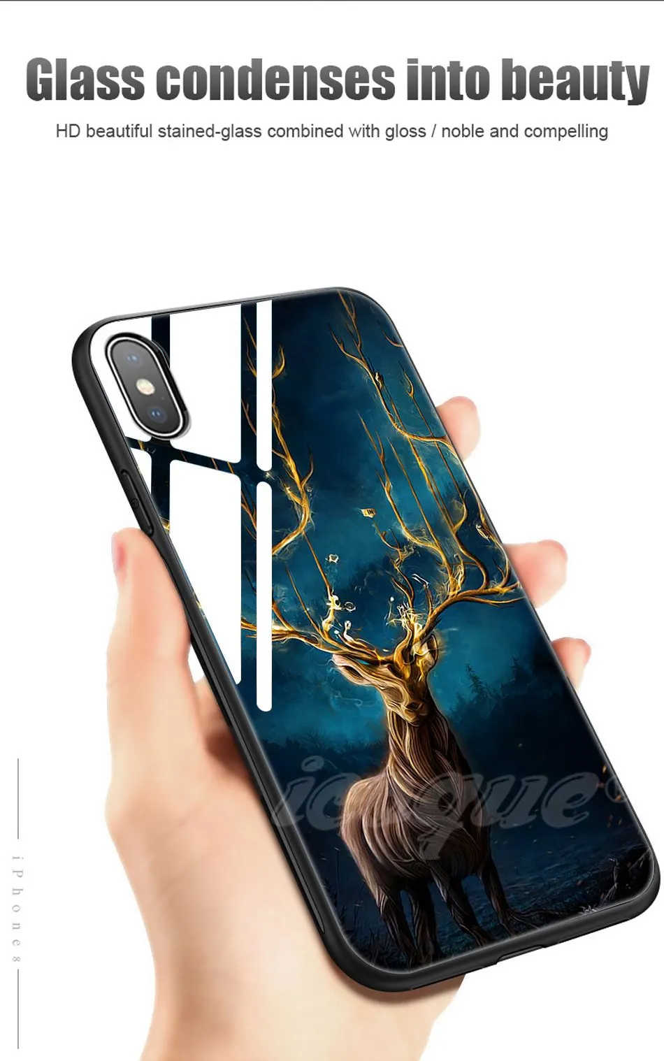 Animal Case for iPhone X 8 Plus Luxury iphonex Coque Glass Phone Cases for iPhone 8 Plus X 7 6s 6 Plus Case Silicone Cute Cover (7)