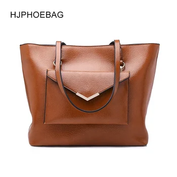

HJPHOEBAG 2 pieces / set of ladies handbags leather shoulder bag women large capacity casual handbag fashion tote bag YC034