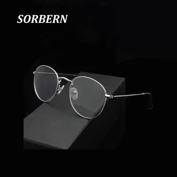 

SORBERN Ladies Vintage Gold Metal Alloy Eyeglasses Women Round Optical Frames Clear Len Brand Designer Glasses Spectacle Eyewear