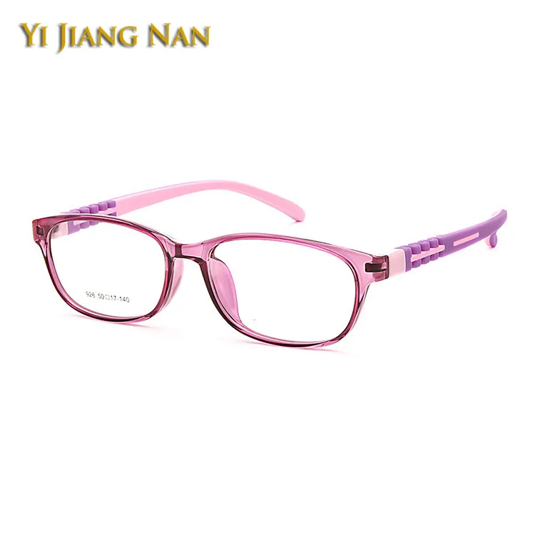 Подростковая оправа для мальчиков и девочек, очки для учеников, гибкие силиконовые оправы для очков, детские очки для близорукости - Цвет оправы: Purple