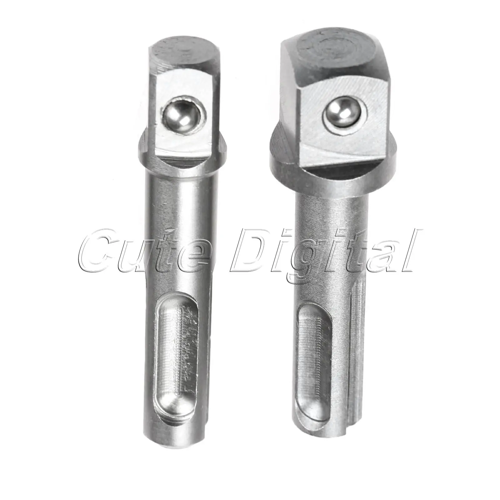 2pcs 3/8" 1/2" Power Drill Bit Driver Socket Bar Wrench