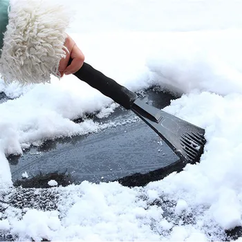 

4" wide blade Ice Scrape Heavy-duty ice Frost Snow Removal for Car Windshield Window Non-slip handle durable frostproof portable