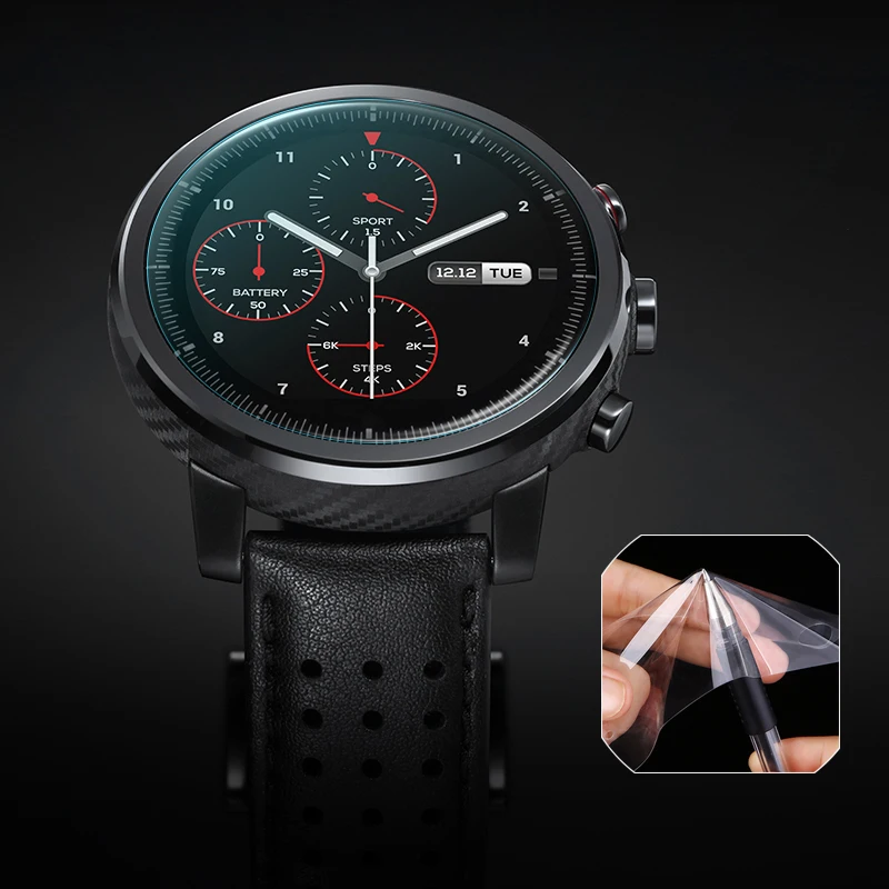 Защитная пленка CHYI для Xiaomi Huami Amazfit stratos изогнутая Гидрогелевая Взрывозащищенная
