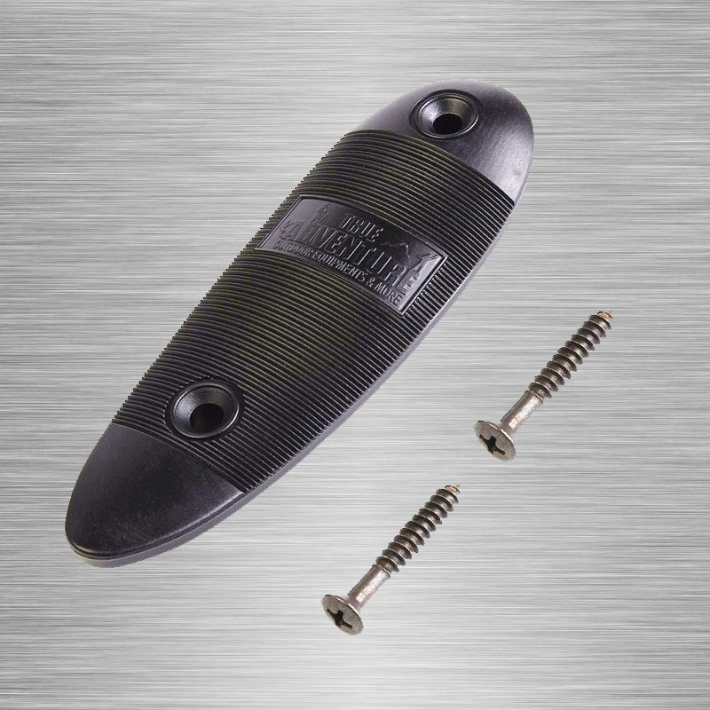 New Durable Non Slip Ribbed Slip Plastic Recoil Pad With Two Screw Gun