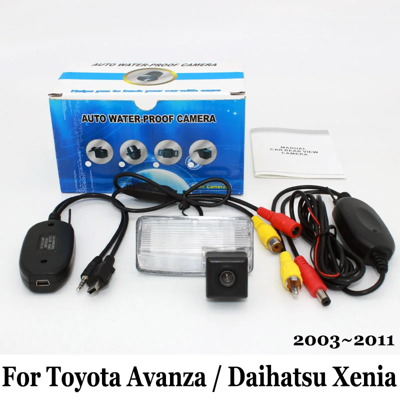 Камера заднего вида для Toyota Avanza/Daihatsu Xenia 2003 ~ 2011/RCA AUX провод или Беспроводная/HD