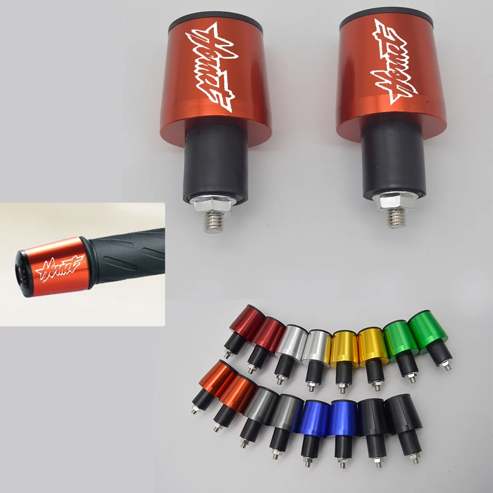CNC 22MM Handlebar Grips Handle Bar Cap End Plugs for Honda CB600F / CB650F Hornet 2007-2013 2008 2009 2010 2011 2012 with Logo |