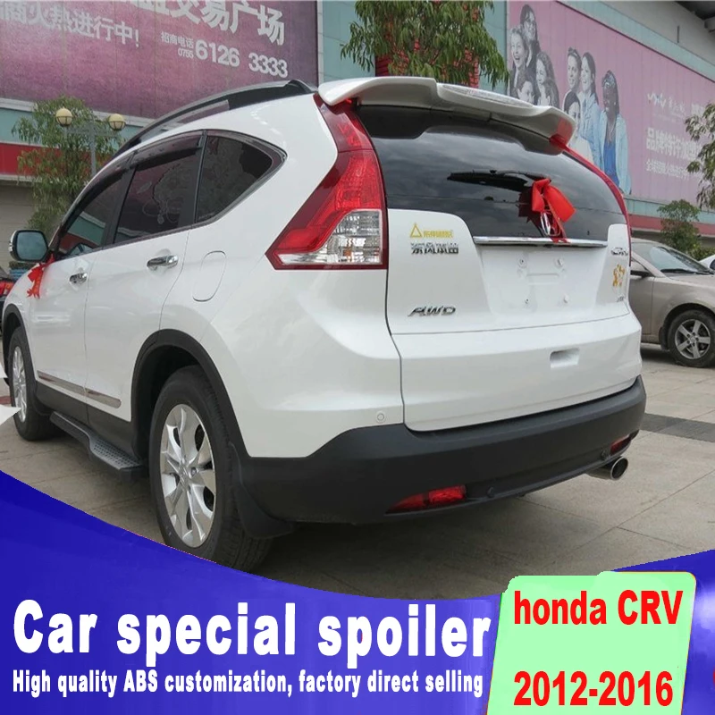 2012 2013 для Honda CRV CR-V пробивая установка ABS спойлер на светильник заднего окна крыши черный белый праймер