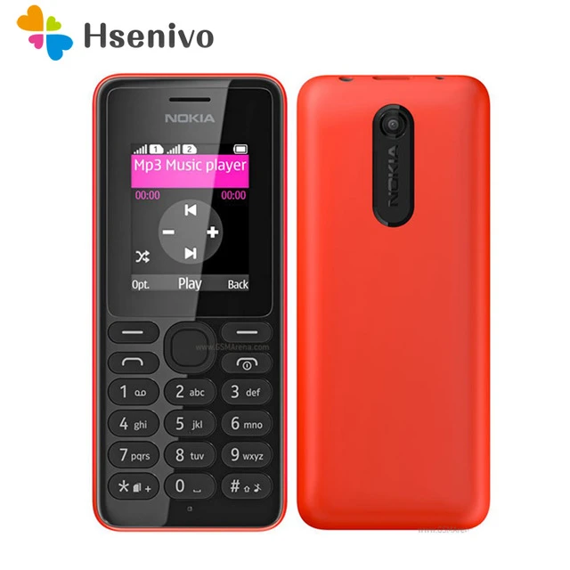 Nokia 108 refurbished-Original Nokia 108 FM Radio Dual SIM Cards Good Quality Unlocked Mobile Phone refurbished Free shipping iphone 8 refurbished