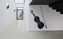 Wand Room Decor art Vinyl Aufkleber Wandbild Aufkleber Violine Musik Instrument 22inX35in