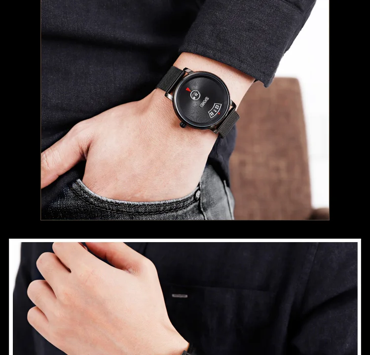 SKMEI Модные мужские кварцевые часы Бизнес Простой стиль наручные часы мужские Нержавеющая сталь/кожаный ремешок черные цвета водонепроницаемые часы