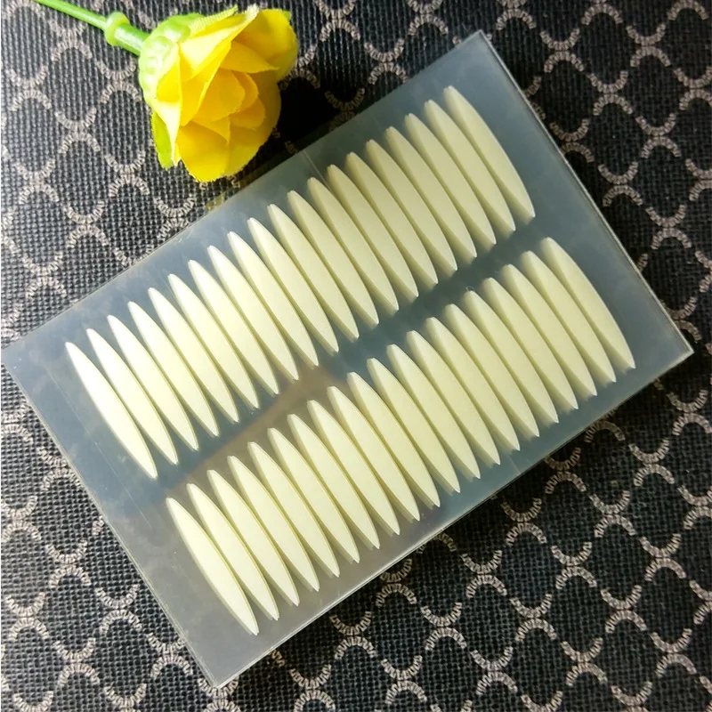 

Adomaner 2000pcs Olive Shape Makeup Clear Beige Eyelid Stripe Invisible Double Fold Eyelid Shadow Sticker Tape Beauty Eyes Tools