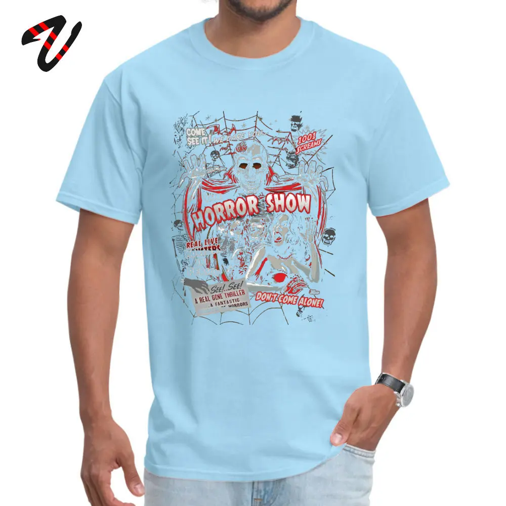 Tops T Shirt Casual Tee Shirt Summer Autumn Graphic Simple Style Short Sleeve 100% Cotton Crew Neck Men T-shirts Simple Style Spook Show Horror movie Monsters  -11878 light