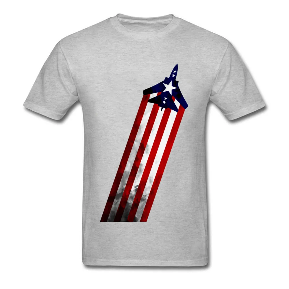 Patriot Plane Men's Newest Custom Tops Shirt Round Neck ostern Day Cotton Fabric Top T-shirts Normal Short Sleeve Tee-Shirts Patriot Plane grey